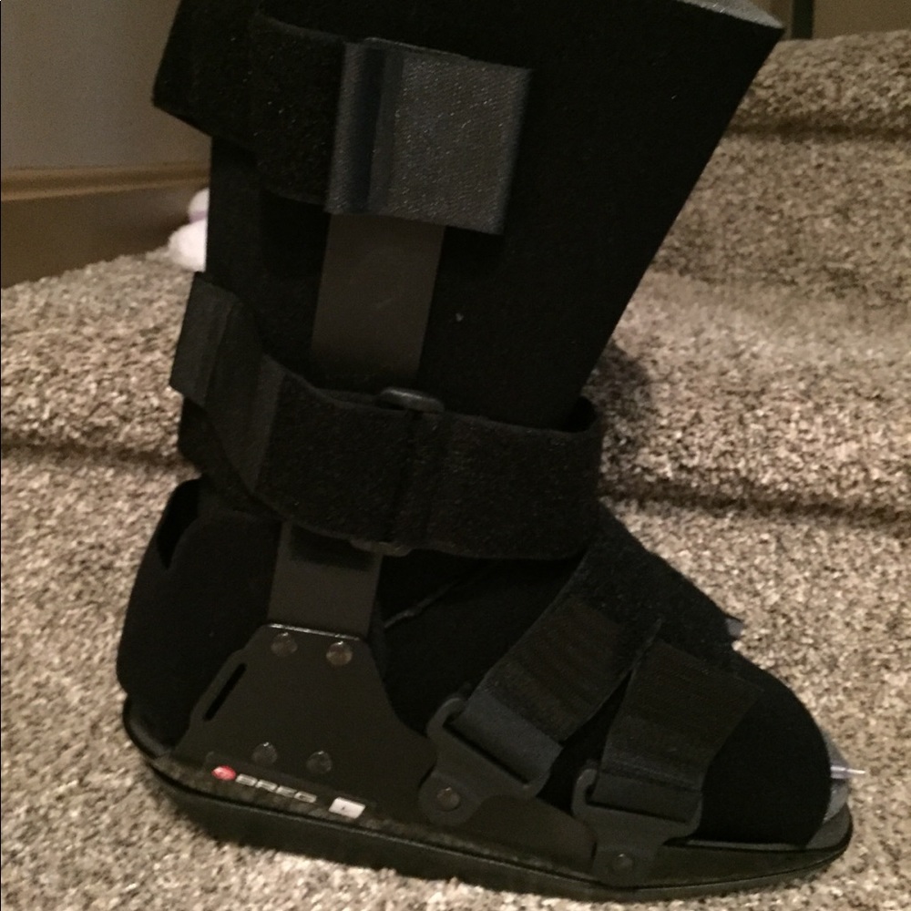 Post surgery or post sprain medical walking boot.